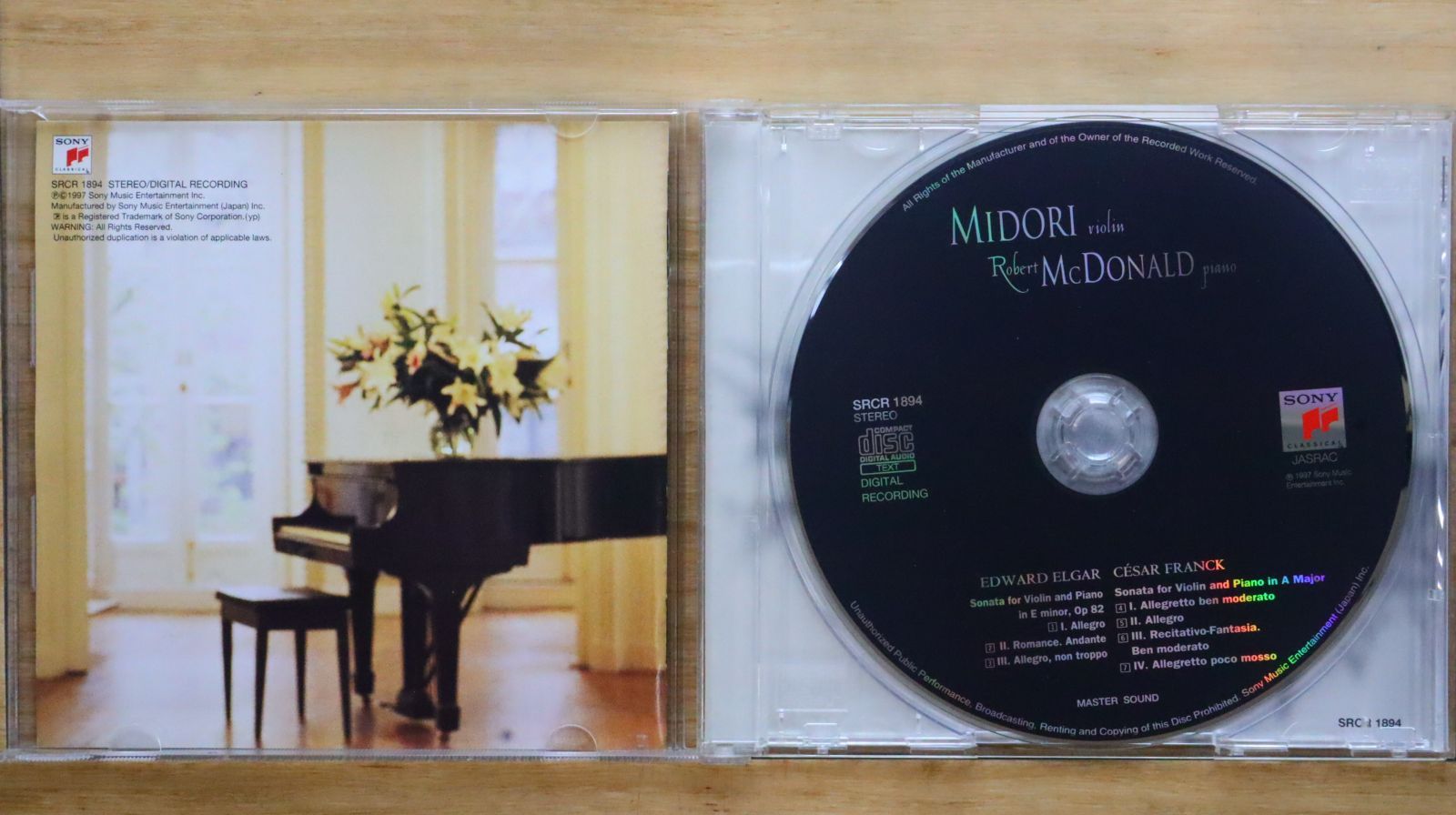 国内盤CD☆五嶋みどり/Midori Goto□ フランク&エルガー:VNソナタ