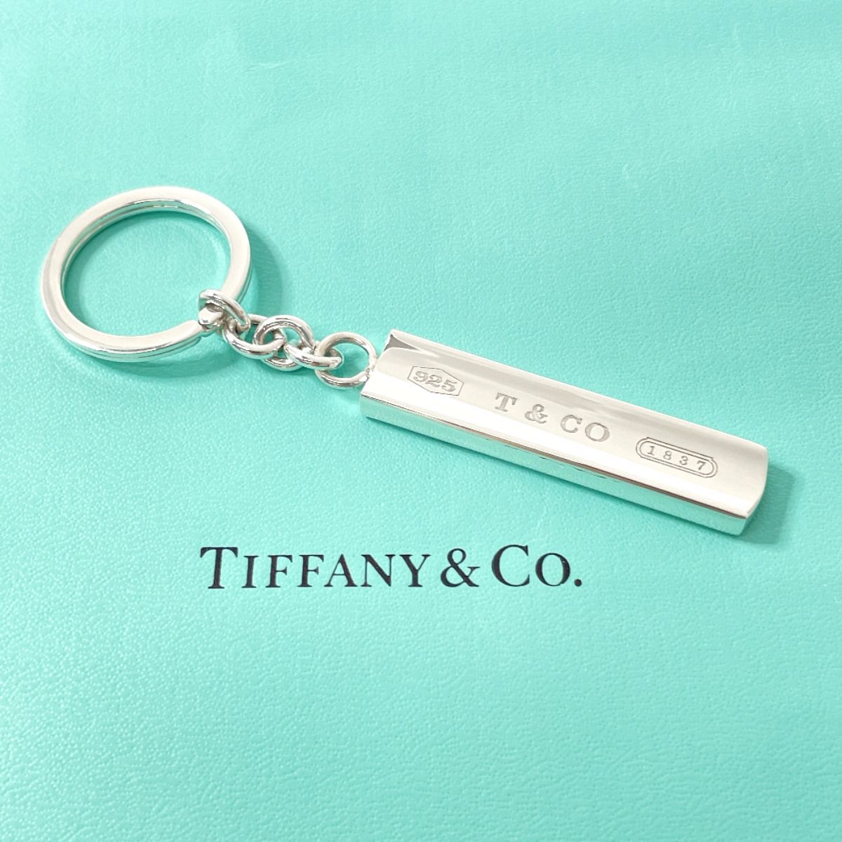 Tiffany\u0026Co. T\u0026CO 1837 シルバー バー キーホルダー | www