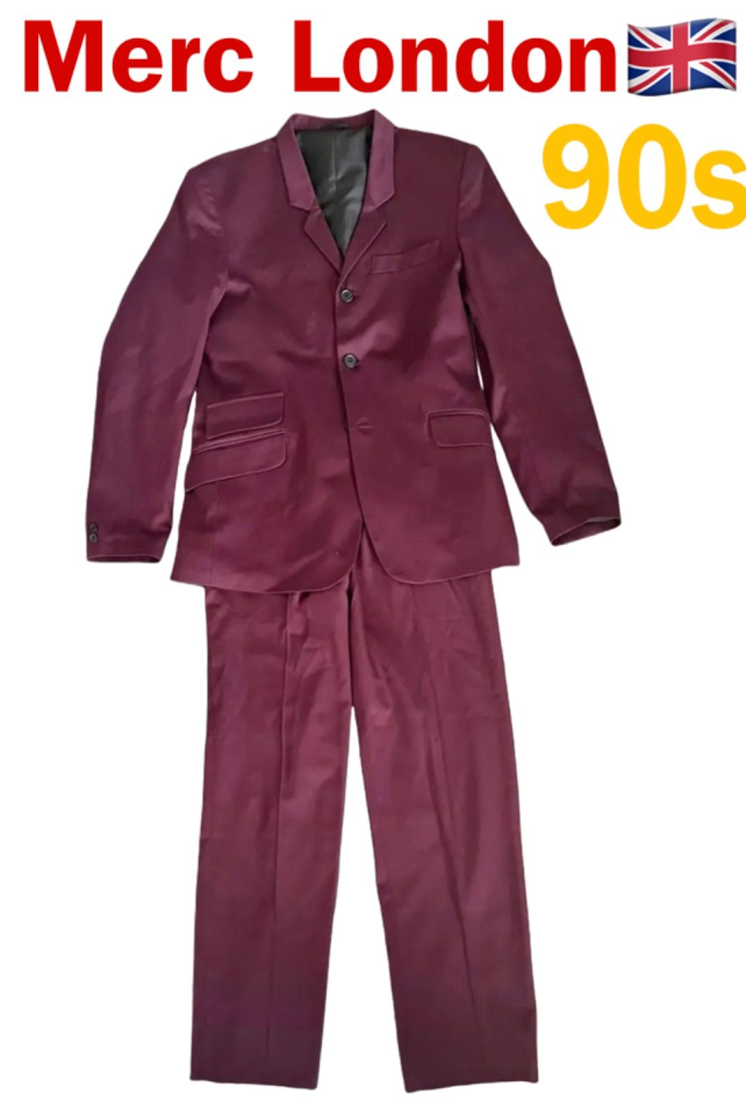 80s〜90s UK.Vintage Merc London モッズスーツ セットアップ