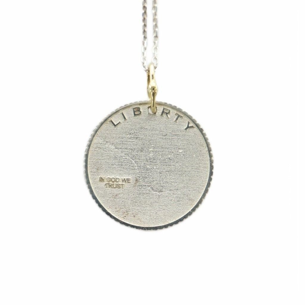 ワッコワッコ WACCOWACCO × カオス Chaos 22年 シルバーコインネックレス Quarter アクセサリー SV925 シルバー色 WACH-001 |XZ