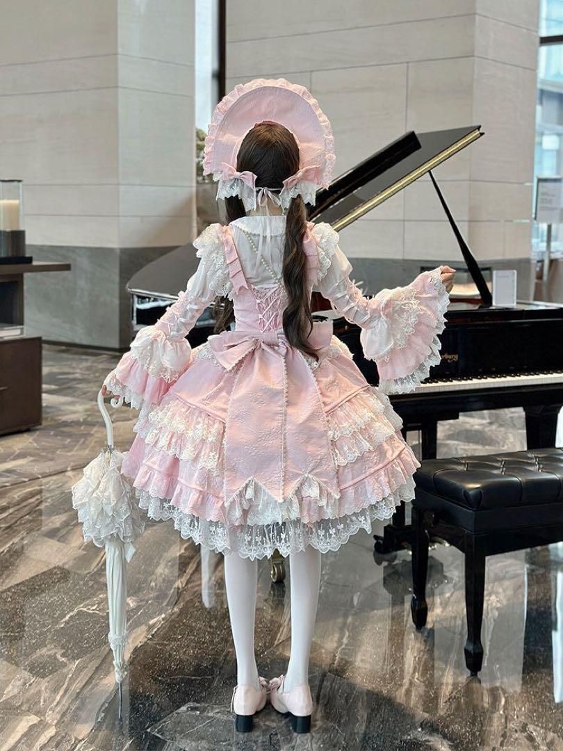 桜恋 doll クラシックロリータドレス JSK リボンロリィタ 甘ロリ