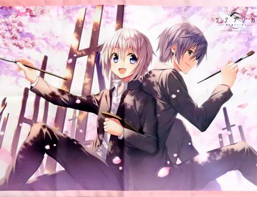 サクラノ刻　夏目藍＆草薙直哉 描き下ろしB2タペストリー　オフィシャル通販特典 サクラノ刻夏目藍＆草薙直哉 描き下ろしB2タペストリー