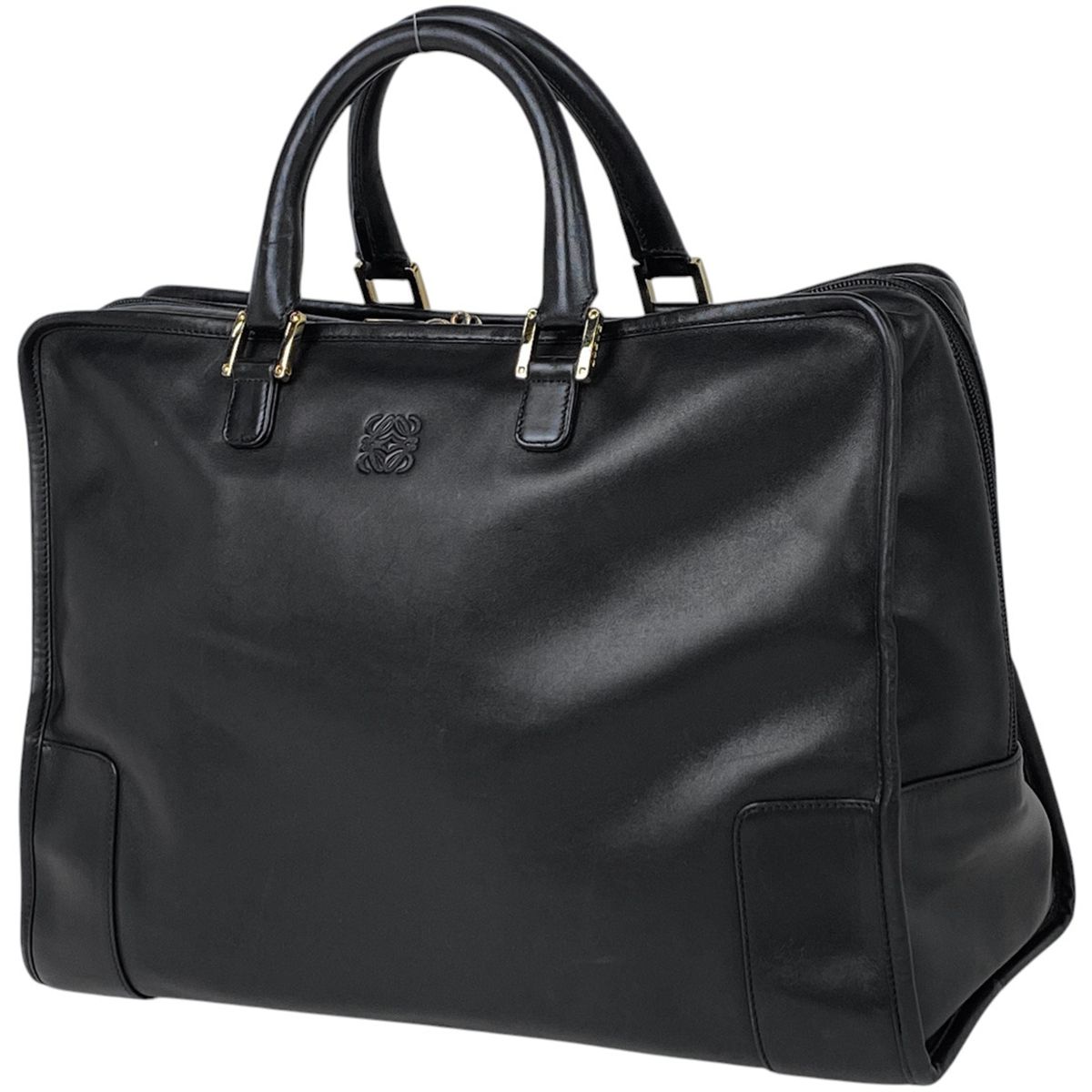 ロエベ LOEWE アマソナ 40 ボストンバッグ アナグラム ハンドバッグ 