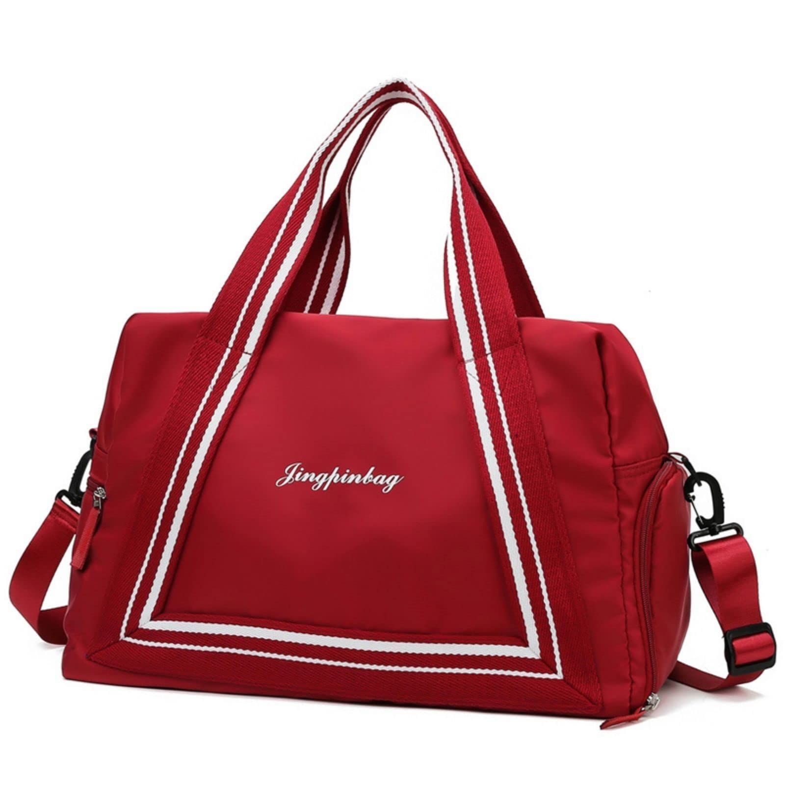 レッド　赤　ボストンバッグ　バッグ　スポーツバッグ　ジムバッグ　軽量　大容量