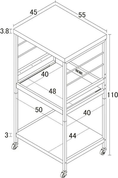リッチな 送料無料 ヴィンテージ風 レンジ台 レンジボード キッチン ワゴン 収納 棚