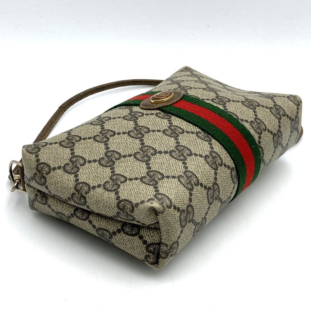 GUCCI グッチ オールドグッチ ショルダーバッグ ポシェット GGスプリーム GUCCI - オールドグッチ ショルダーバッグ シェリーライン GG