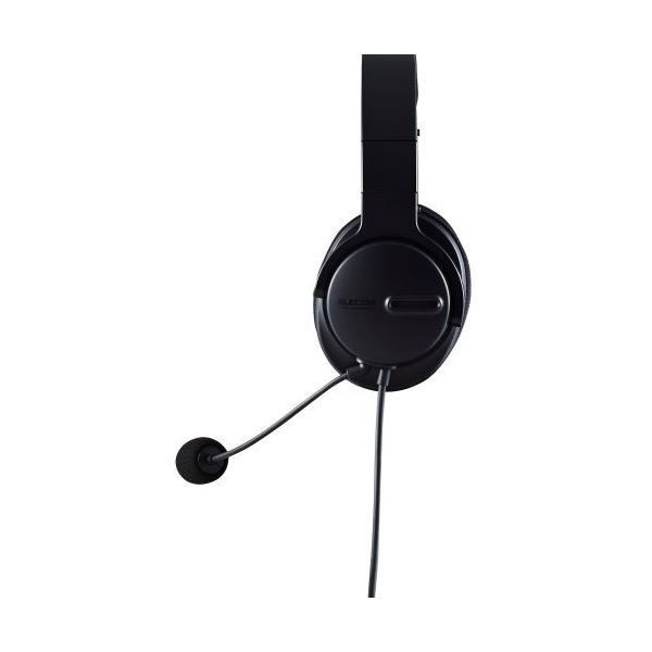 エレコム 大型両耳ノイズリダクションヘッドセット HS-HP105UNCBK