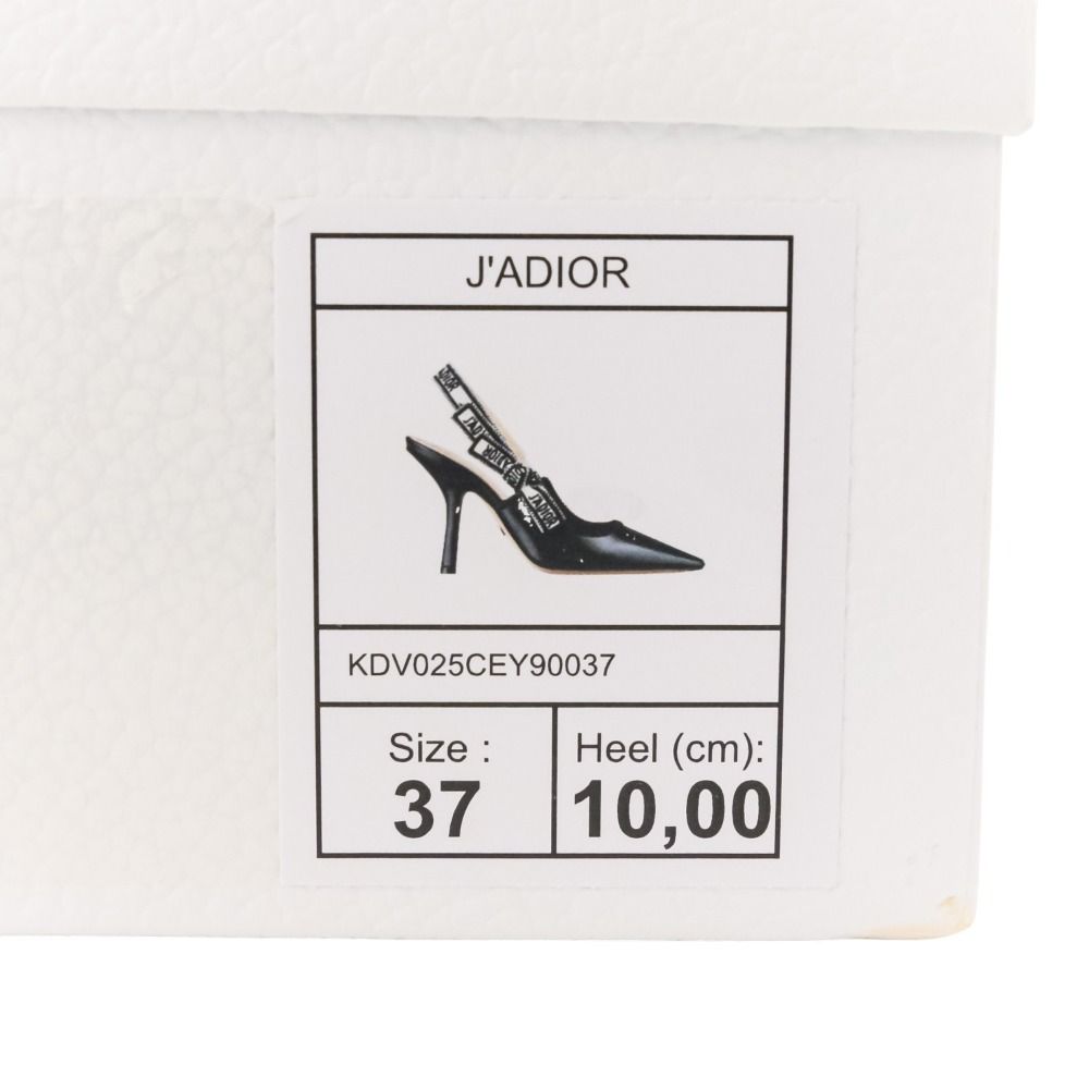  Diorクリスチャン ディオール J ADIOR ジャディオール ポインテッドトゥ スリングバック パンプス サイズ37 24.0 cm相当 ブラック レディース 古着 ハイヒール パンプス パンプス