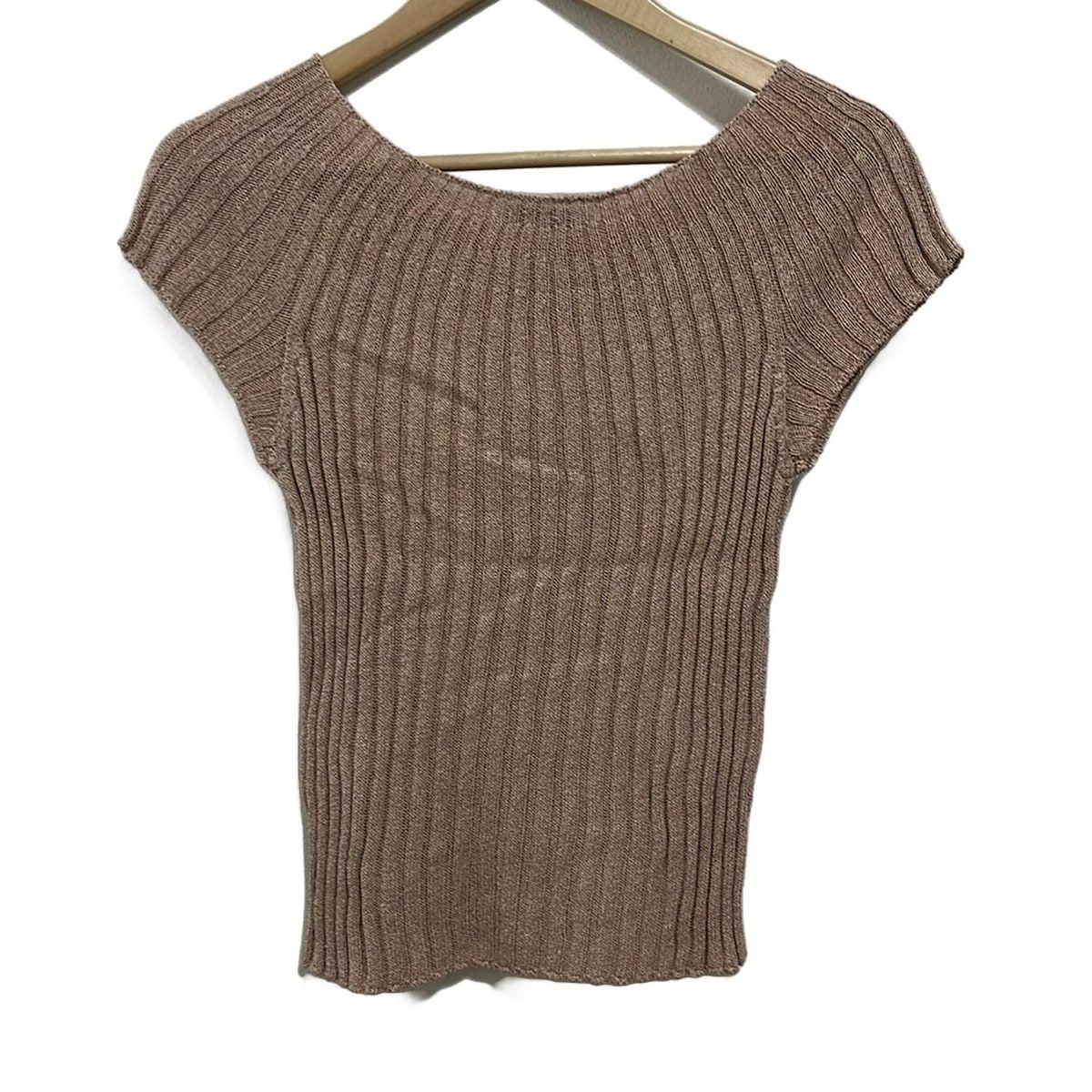 ANAYI アナイ 半袖セーター サイズ38 M レディース - ベージュ クルーネック