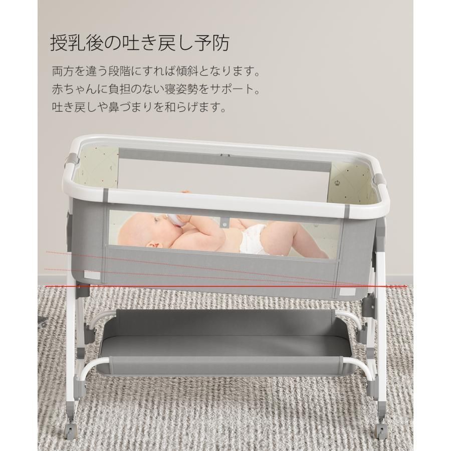Fodossベビーベッド 折りたたみ ゆりかご コンパクト 赤ちゃん