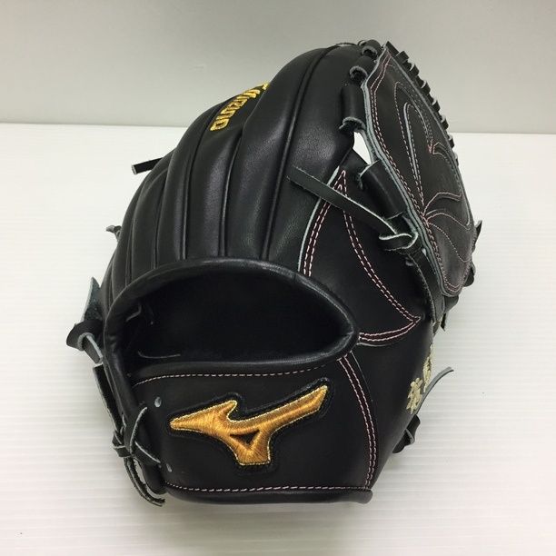 中古品 ミズノ MIZUNO ミズノプロ For Professional 硬式 投手用グローブ 刺繍入り 1682