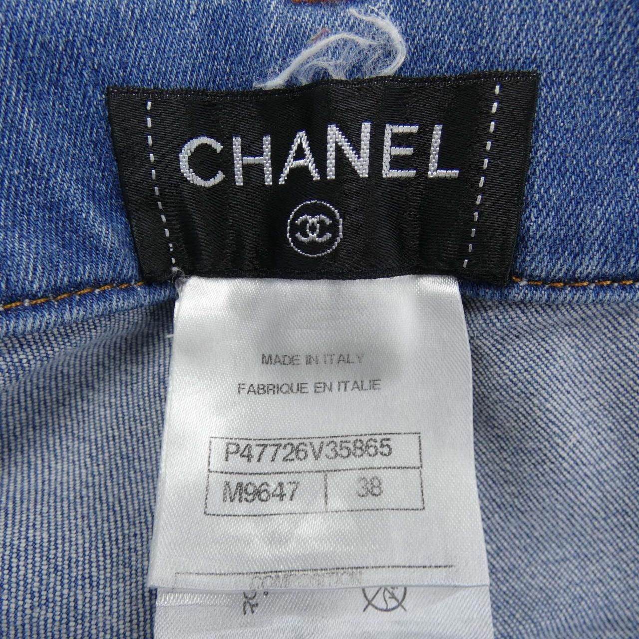 CHANELジーンズ CHANEL】シャネル『ストレッチ スキニー ジーンズ size38