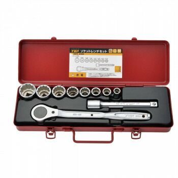 トップ工業 TOP ソケットレンチセットS 差込角12.7mm 10点 SWS-408S