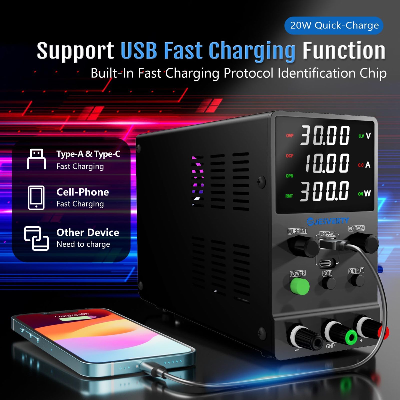 特価セール】Jesverty 直流安定化電源新型SPS-3010M(30V/10A 特価セール】Jesverty 直流安定化電源新型SPS-3010M(30V/10A