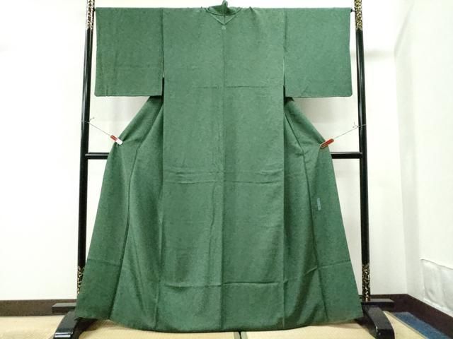 平和屋着物●重要無形文化財・伊勢手彫型本染・細合俊男　江戸小紋　飛鶴文　正絹　逸品　CAAS7228yc 平和屋着物○重要無形文化財・伊勢手彫型本染・細合俊男 江戸小紋 飛鶴