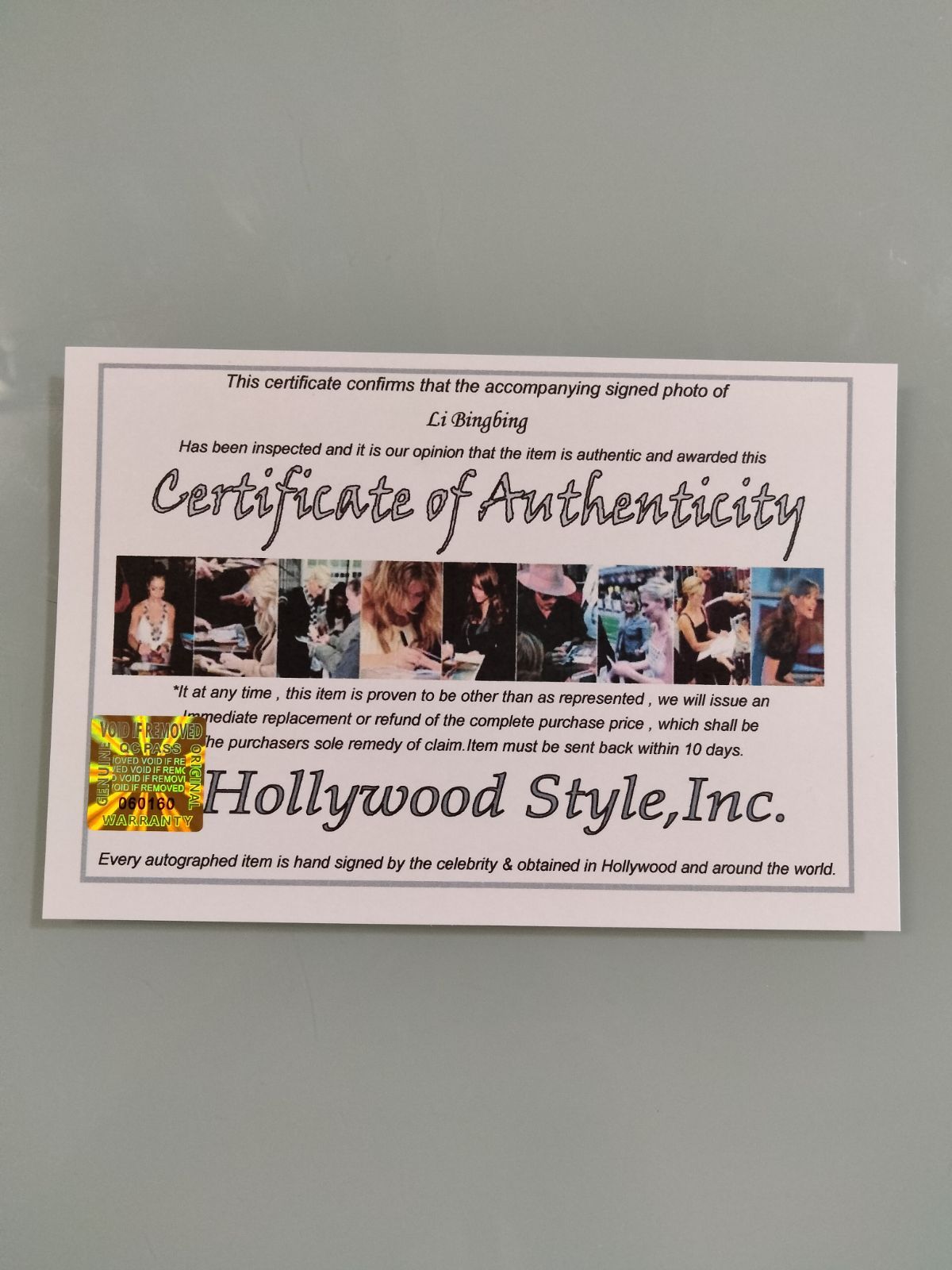 リー・ビンビン直筆サイン入り2Lサイズ写真…Li Bingbing - メルカリ