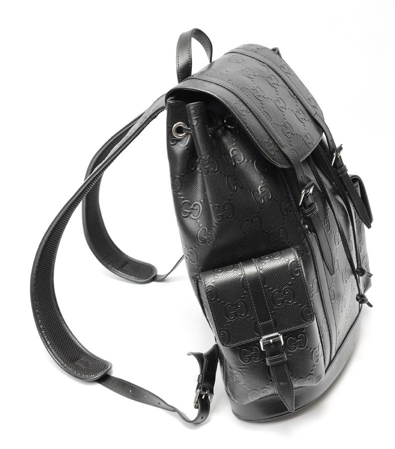 グッチ GUCCI エンボス GG ラージ バックパック リュックサック 625770 レザー ブラック 商品番号 S-159203