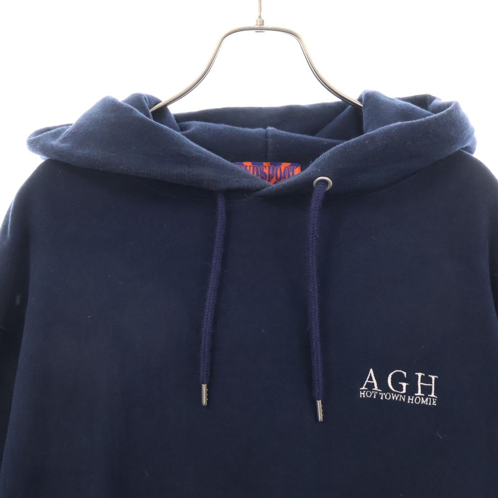 BUDSPOOL (バッズプール) AGH LOGO HEAVY WEIGHT HOODED SWEAT ロゴ  