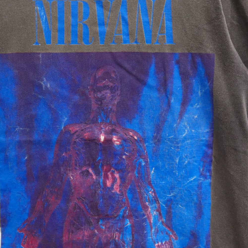 VINTAGE (ヴィンテージ) 90s NIRVANA SLIVER Kurt Cobain VINTAGE TShirt ヴィンテージ  ニルヴァーナ スリヴァー カートコバーン 半袖Tシャツ カットソー ブラック