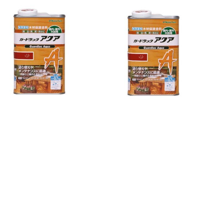 和信ペイント ガードラック アクア Ａ−１４ レッド 0.7kg ２缶セット