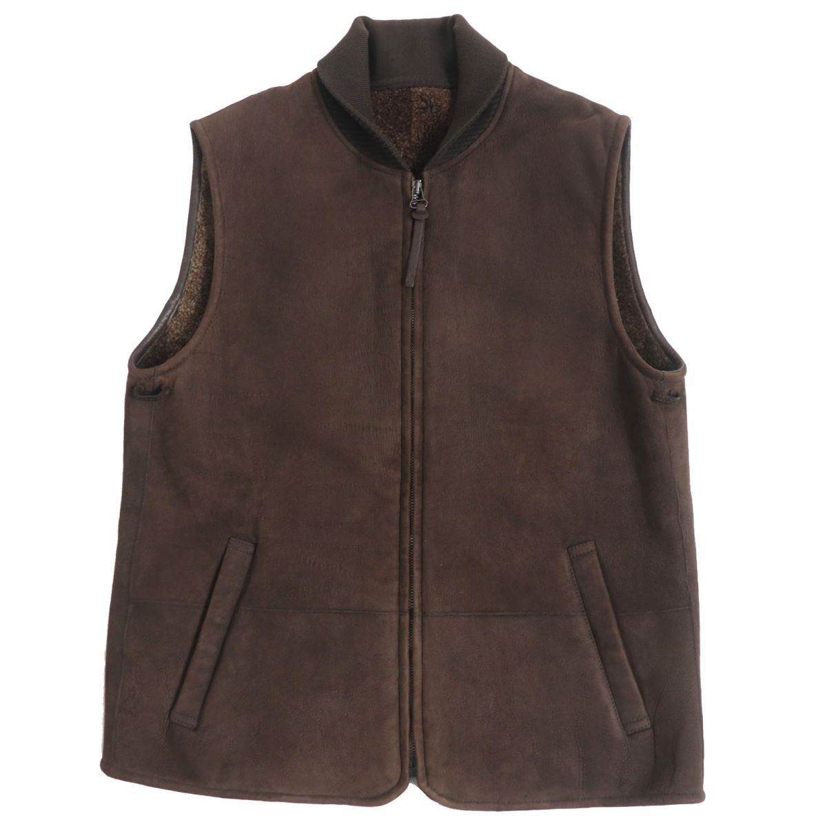 ダンヒル ダブルボタンムートンコート メンズ