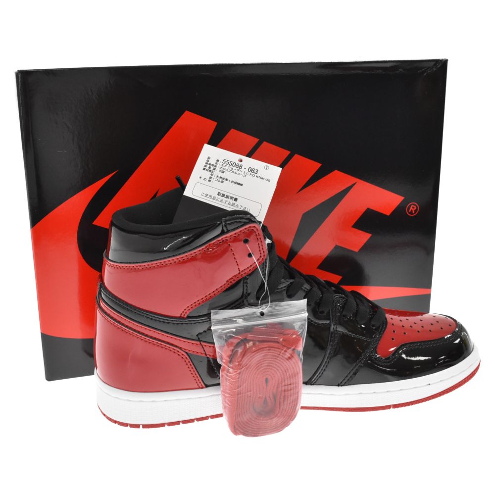 NIKE ナイキ AIR JORDAN 1 RETRO HIGH OG BRED PATENT エアジョーダン1