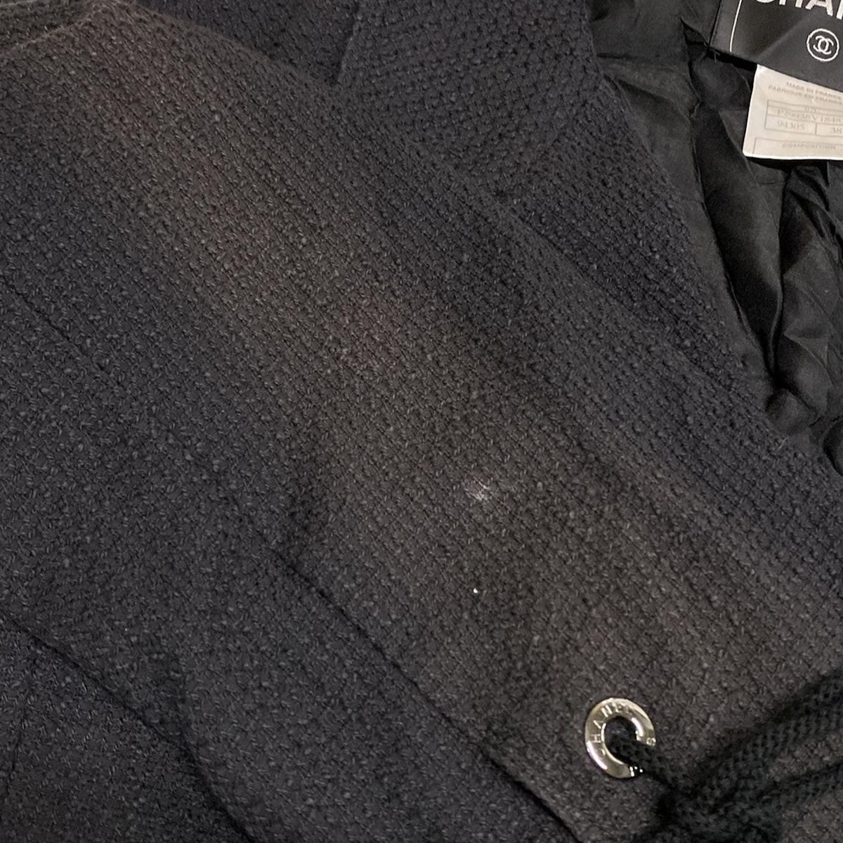 CHANEL(シャネル) コート サイズ38 M レディース - P29938 黒 長袖/秋  