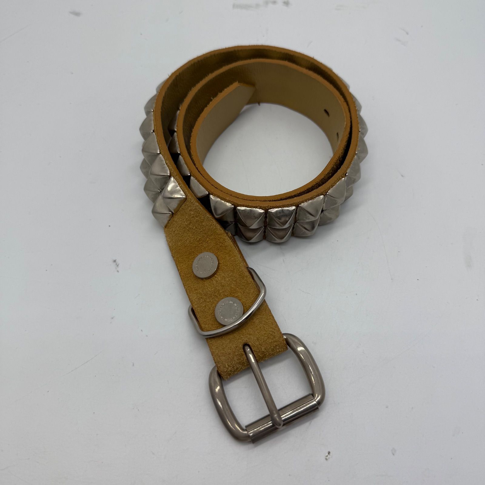 ● JAM HOME MADE × HOLIDAY leather studs belt ジャムホームメイド ホリデイ コラボ スタッズ レザーベルト 2連 ユニセックス