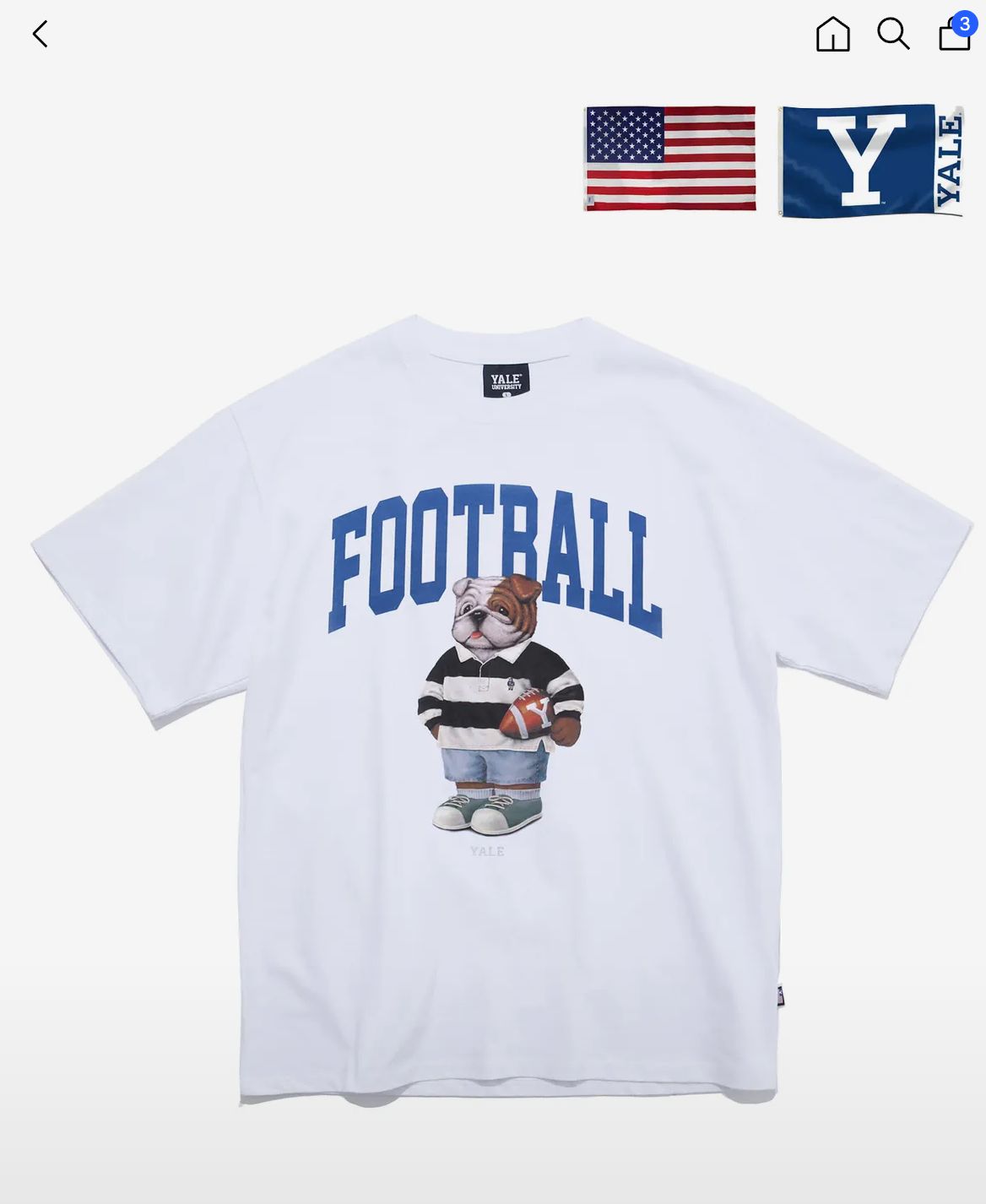 XL Yale YALE(イェール) ＋ フィジカル PHYSICAL EDUCATION DEPARTMENT Department 5(デパートメントファイブ) Tシャツ 3 腸