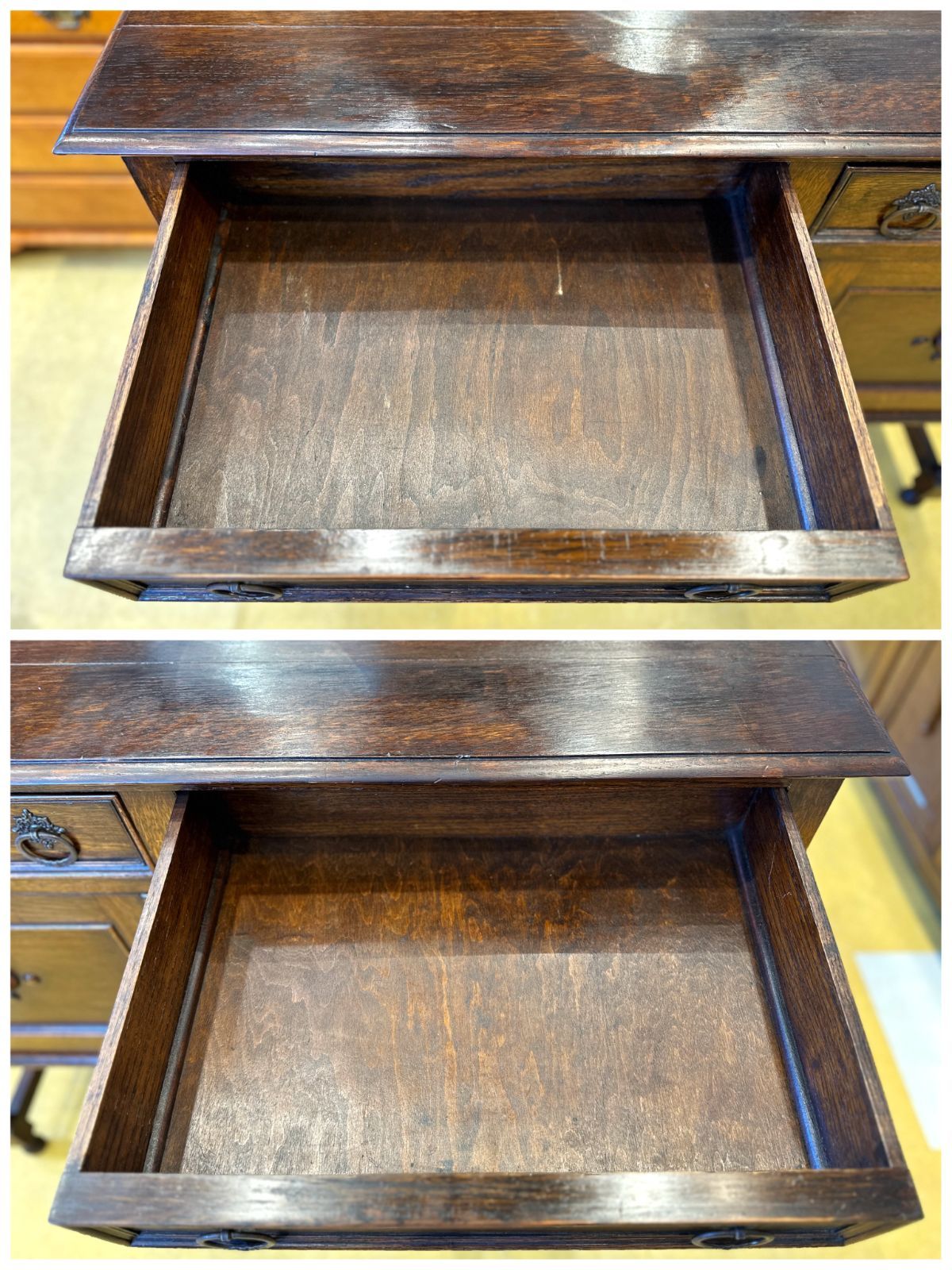 ツイストレッグミラーバックサイドボード キャビネット