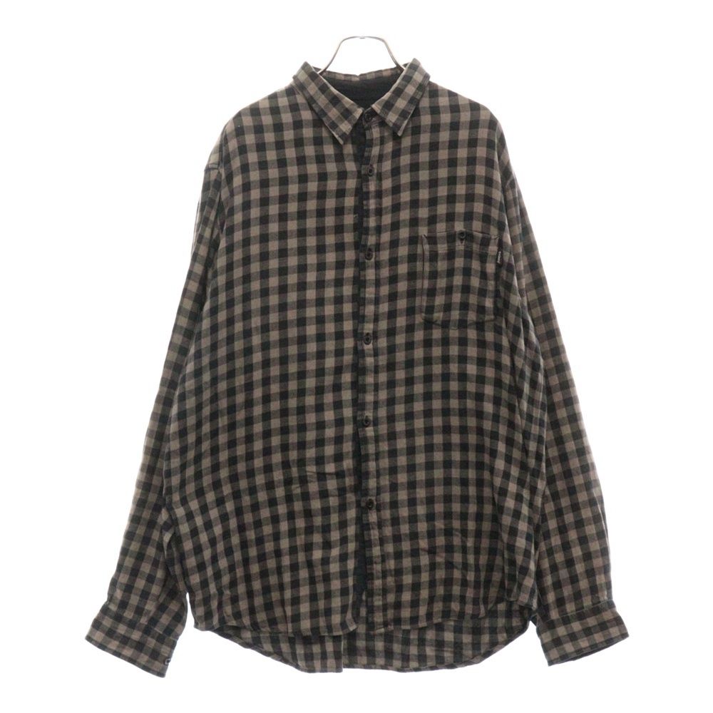90s old stussy アメリカ製 刺繍ロゴ コットンネルシャツ メンズM ステューシー old stussy 90s チェックシャツ ネルシャツ 好配色 90s