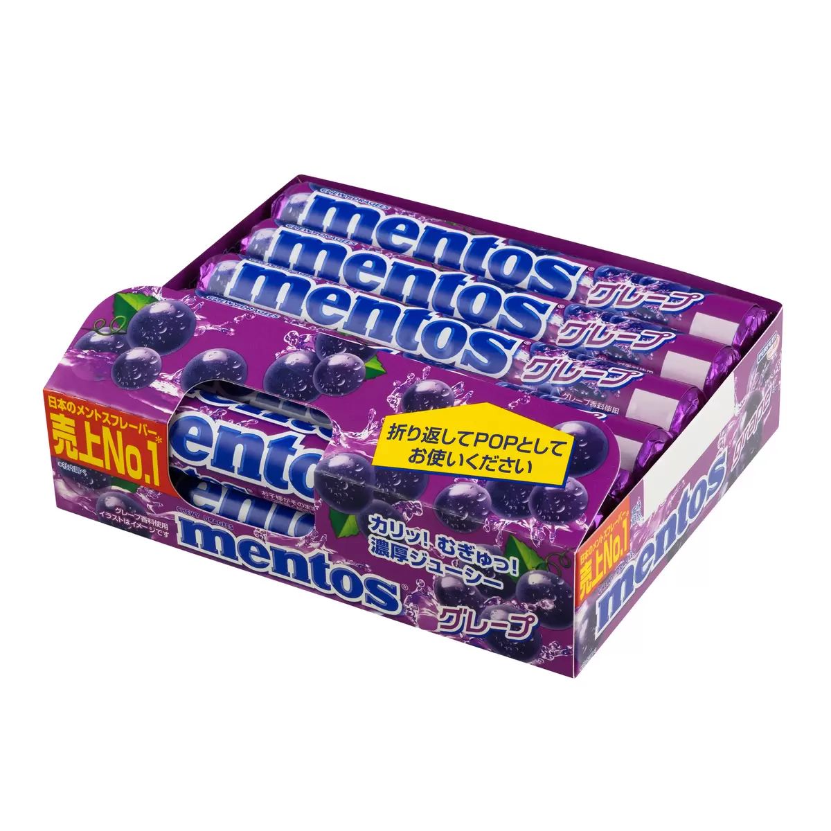 Mentos グレープ 196本　12本入り×16箱 メントス グレープ 12個 - メルカリ