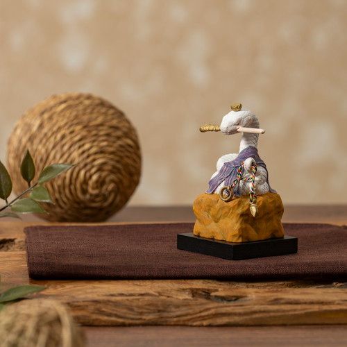 九谷焼 九谷長峰 在銘 雛人形 細描盛 （台・屏風・立札付 ) 早い者勝ち