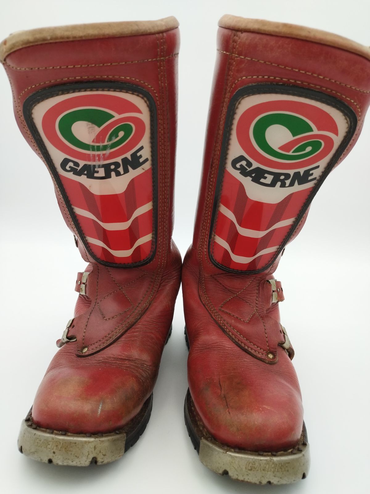 ガエルネ GAERNE オフロードブーツ 80年代ヴィンテージ RED - メルカリ