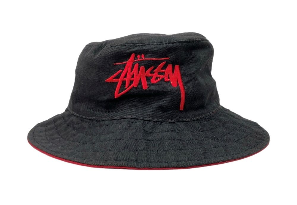 OLD STUSSY patchwork check bucket hat 帽子 OLD STUSSY patchwork