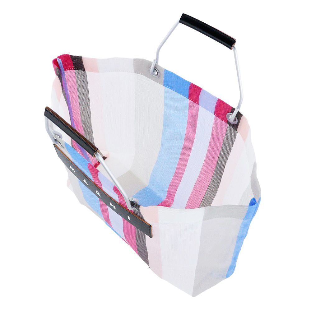 MARNI フラワーカフェ かごバッグ リリーホワイト MARNI マルニ バッグ ピクニック フラワーカフェ トートバッグ