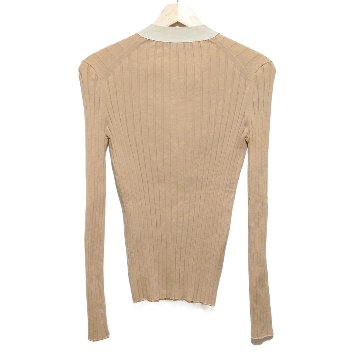 Drawer ドゥロワー カーディガン サイズ1 S レディース - ベージュ×ライトベージュ 長袖