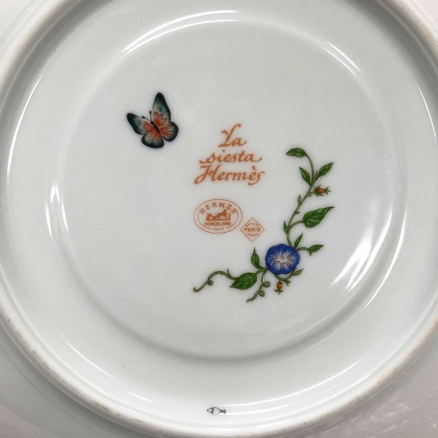 HERMES - エルメス シエスタ イエロー ソーサーのみ 18cm 総柄【AFI28】【中古】 HERMES - エルメス シエスタ イエロー ソーサーのみ 18cm 総柄
