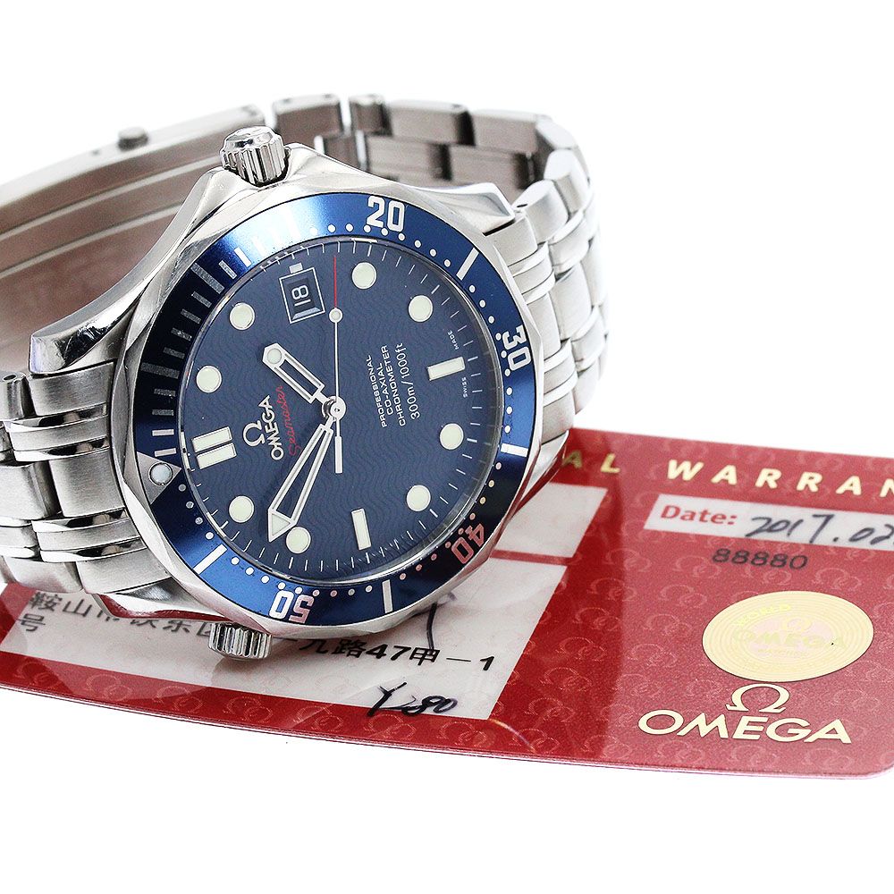 【25％OFF】 オメガ OMEGA 2220.80 シーマスター300 コーアクシャル 自動巻き 300M