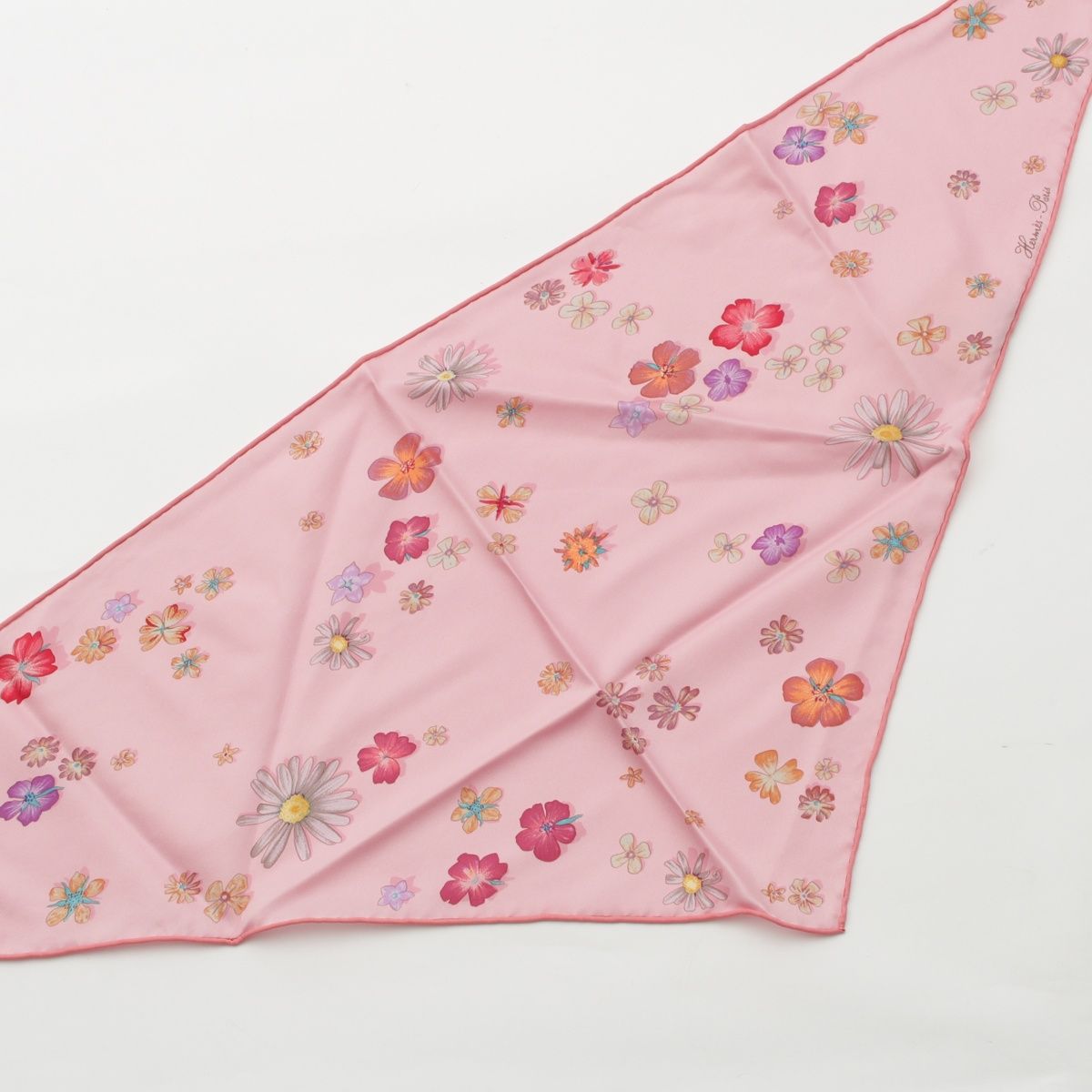 エルメス シルク トライアングルカレ FLOWER POWER フラワーパワー  