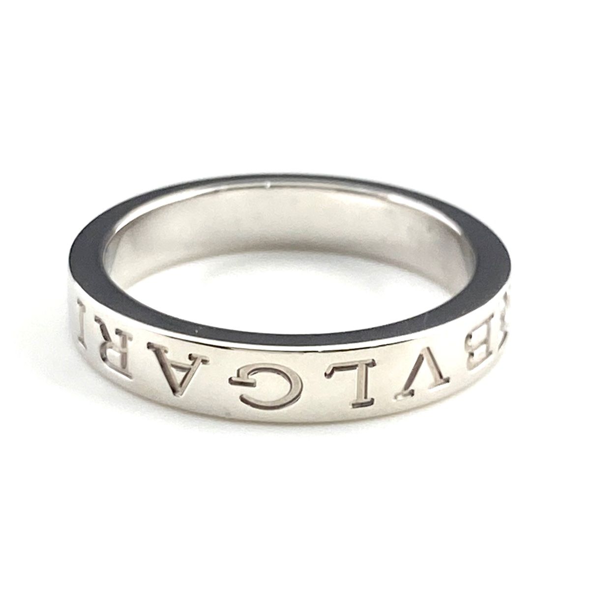 ブルガリ BVLGARI ダブルロゴ リング WG ホワイトゴールド 指輪 リング 