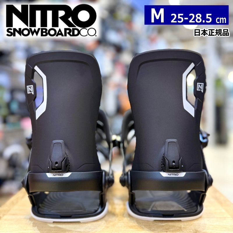 25-26 NITRO TALENT ｶﾗｰ Ultra Black Mｻｲｽﾞ ナイトロ メンズ スノーボード バインディング 日本