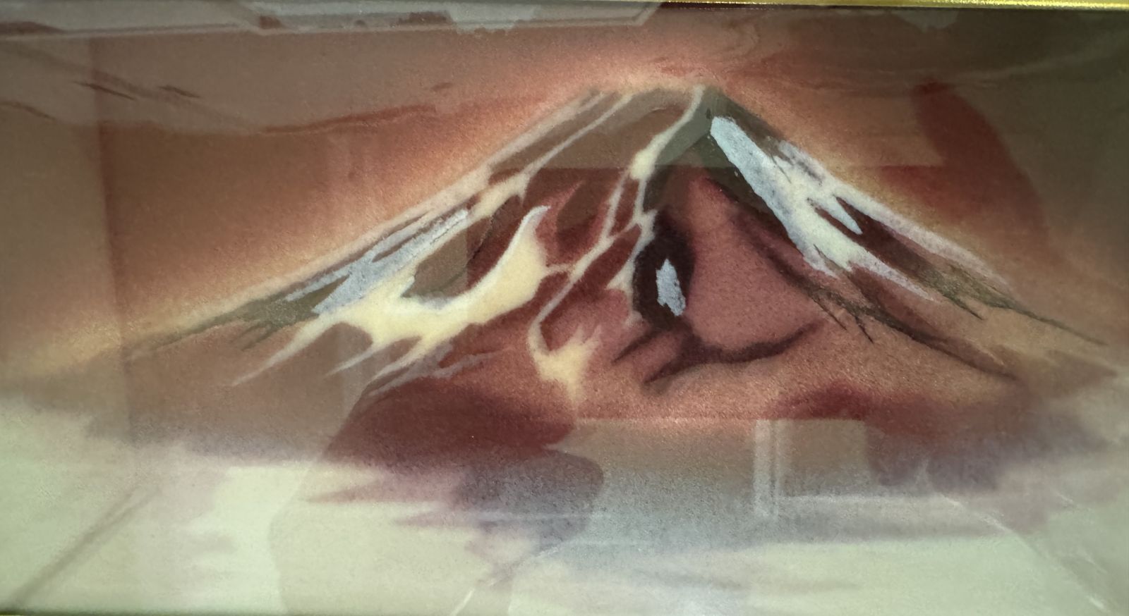 額縁付】赤富士 縁起物 工芸品