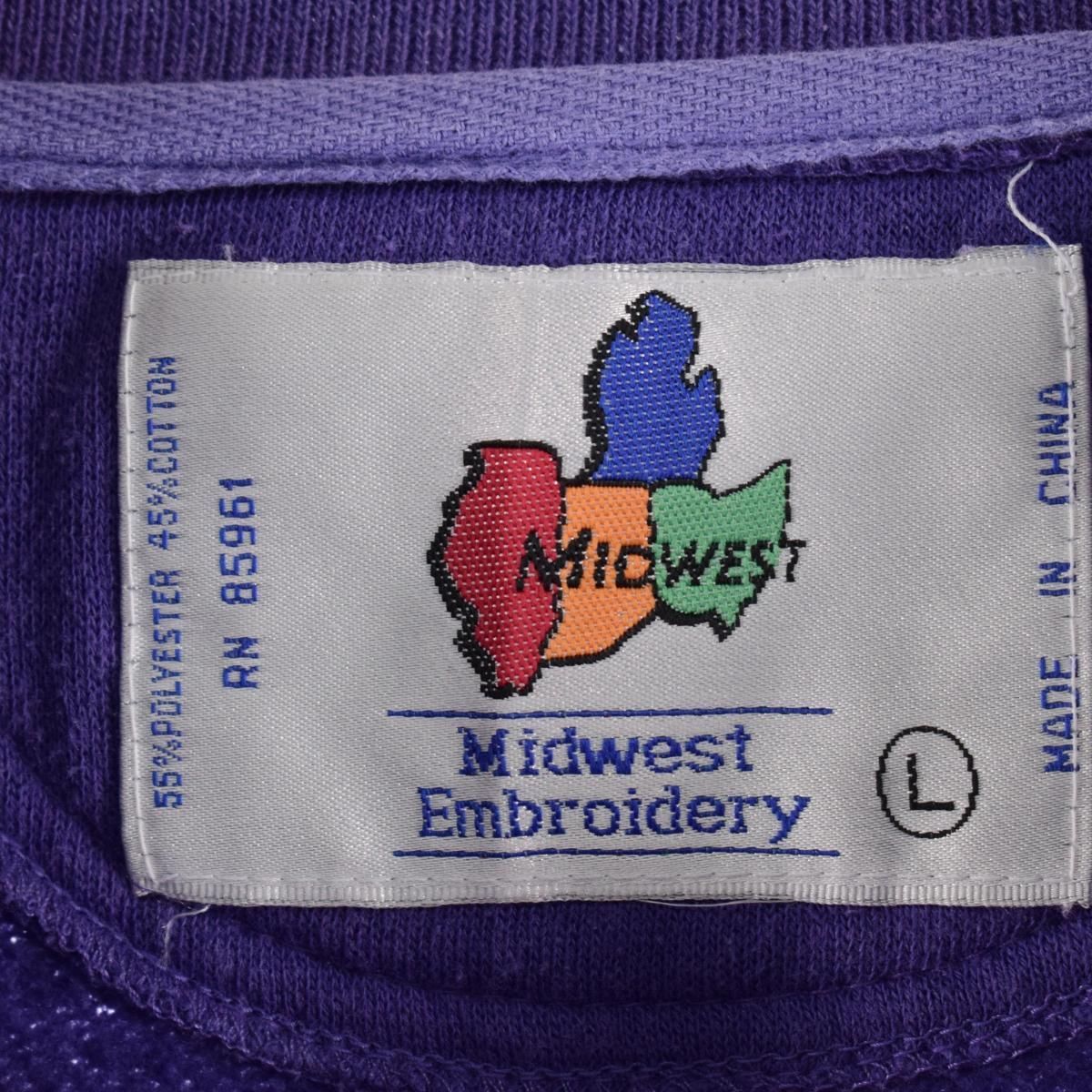 古着 Midwest Embroidery カレッジスウェットシャツ トレーナー メンズ ...