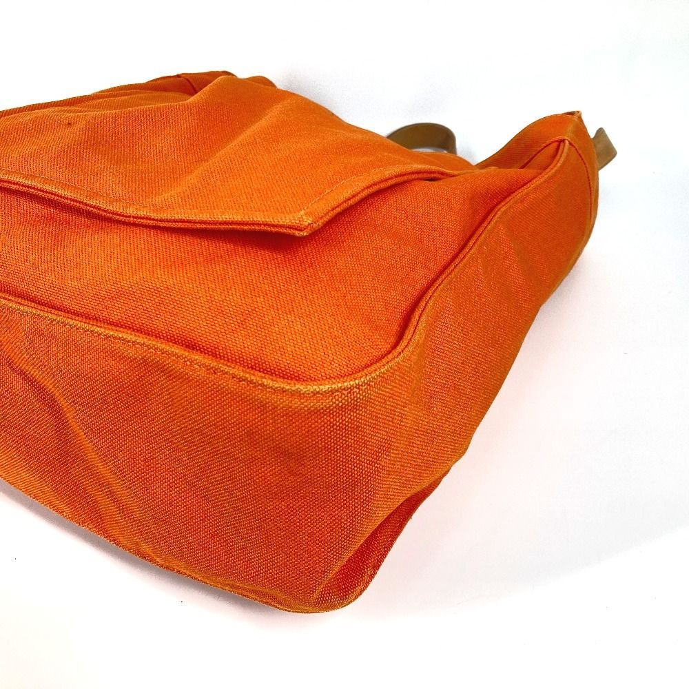 HERMES エルメス ショルダーバッグ マルワリGM キャンバス オレンジ