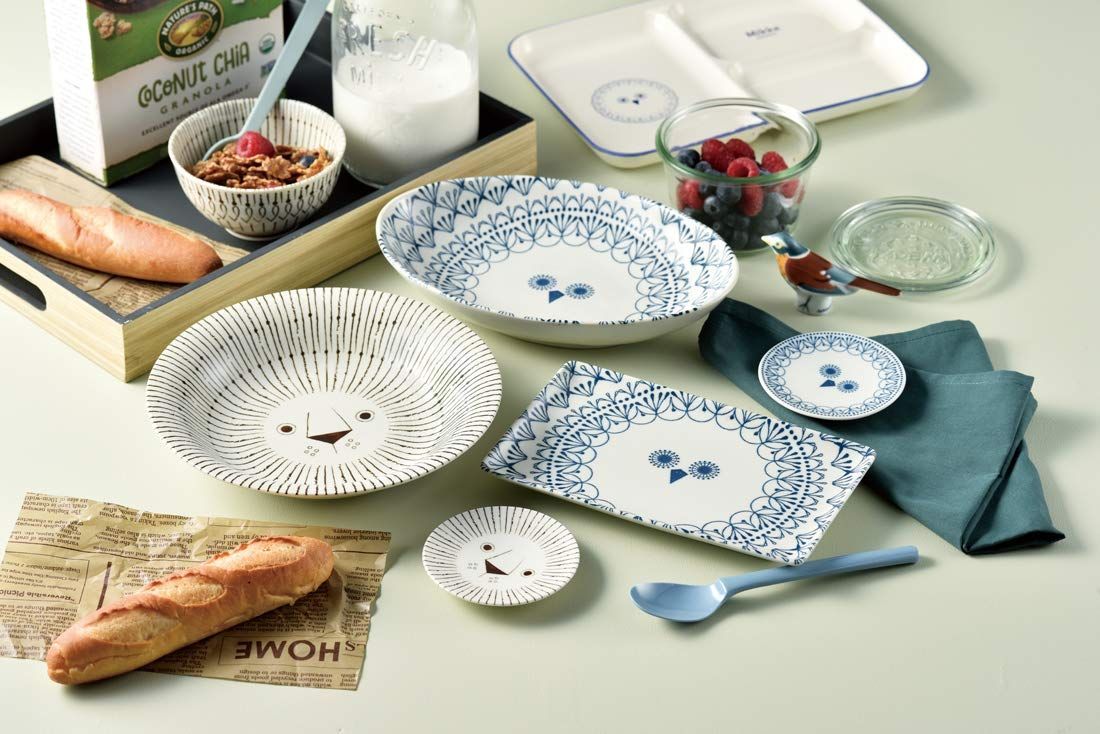 数量限定】三郷陶器(Sango Toki) フクロウ パスタ皿 陶磁器 21cm