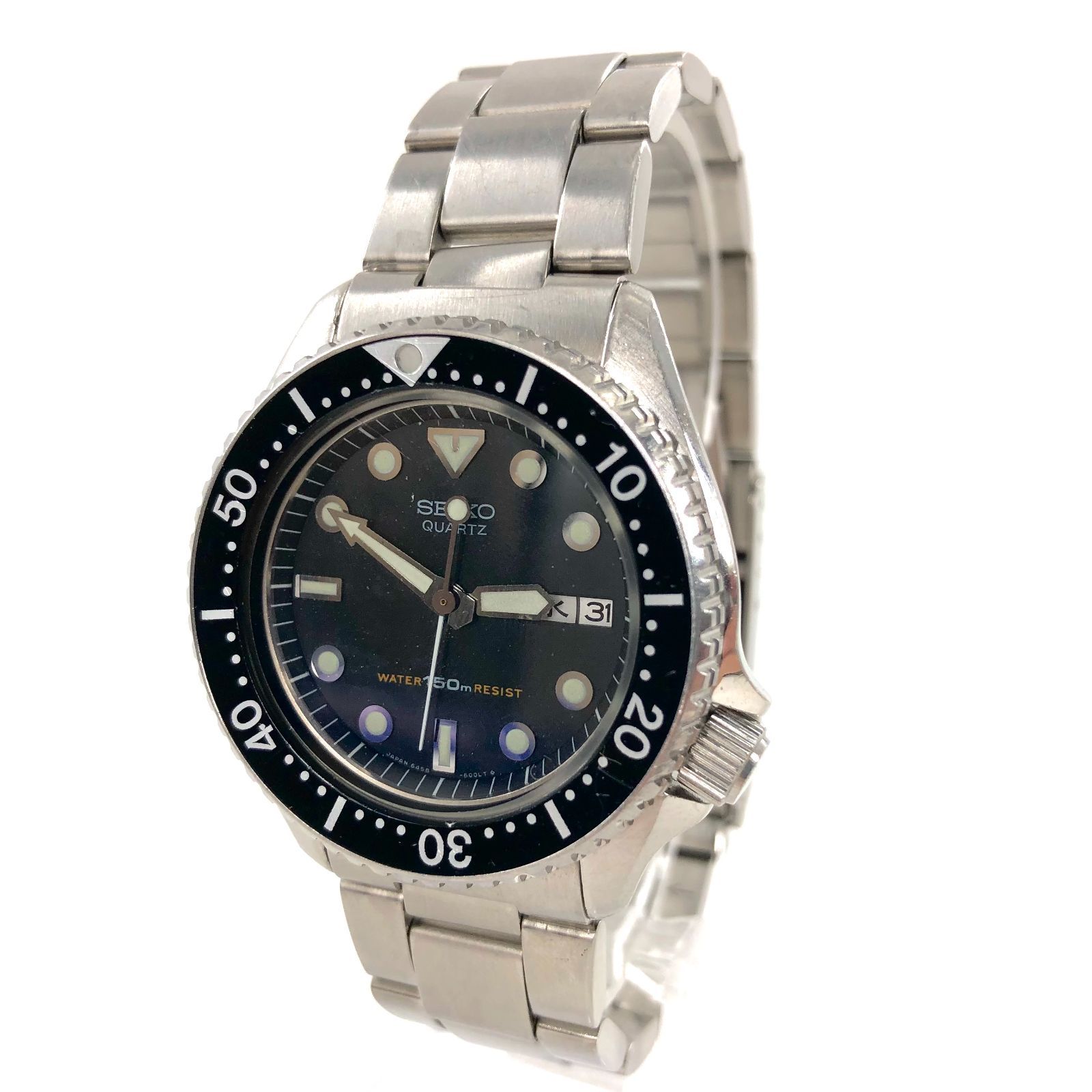 SEIKO セイコー 6458-6000 ダイバーズウォッチ QZ/SS デイデイト