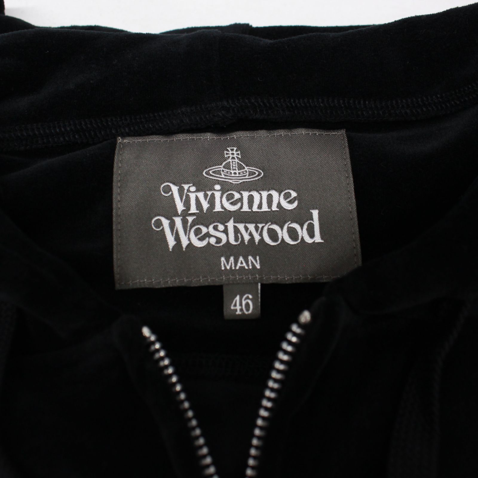 ☆1412 Vivienne Westwood ヴィヴィアンウエストウッド ベロアジップ 