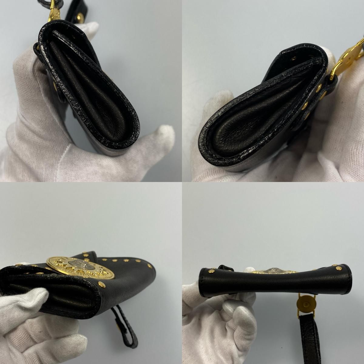 姫路東店】 中古 VERSACE | ヴェルサーチ ポーチ メデューサスタッズ  