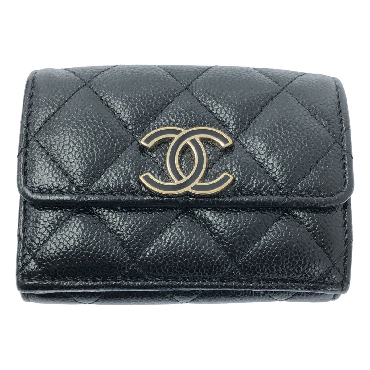 eriy CHANELシャネル財布マトラッセ コンパクトウォレット マトラッセ シャネル 財布 レディース 三つ折り財布 コンパクト